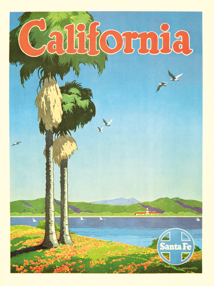 Santa Fe, California, palms