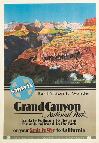 Grand Canyon National Park, Santa Fe, larger poster