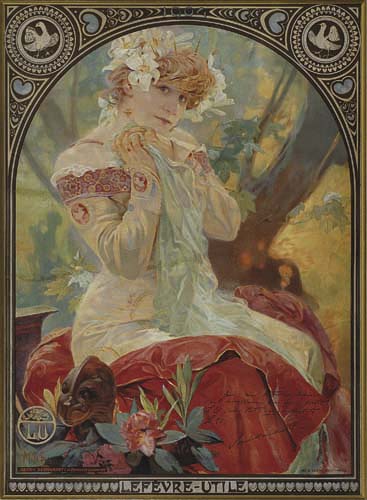 Lefevre Utile, woman In white and red