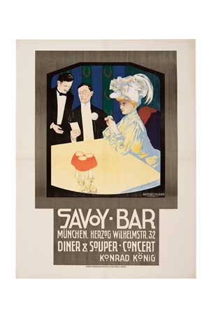 Savoy Bar, woman in white