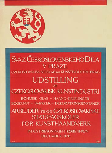 Svaz Ceskoslovenskeho Dila, red poster