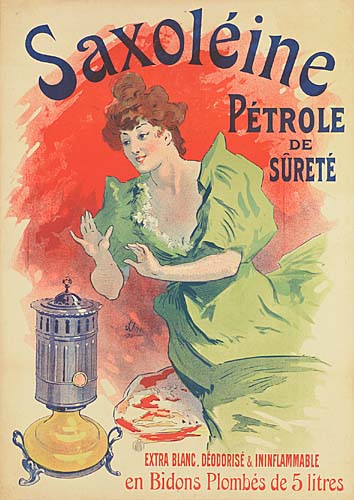 Saxoleine Petrole de Surete, woman in green dress