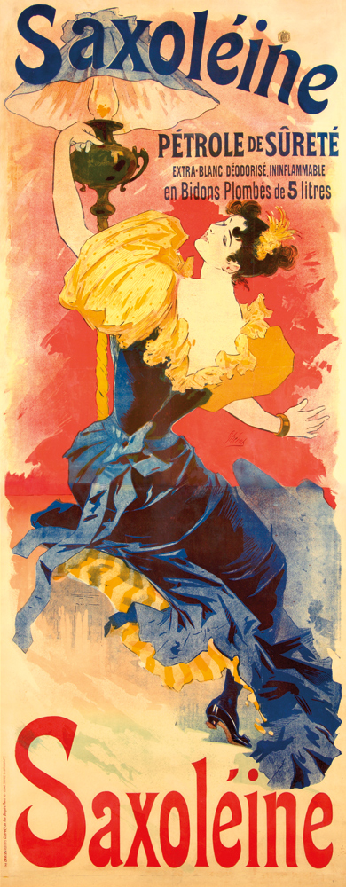 Saxoleine, woman in blue, long poster