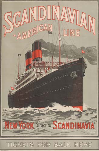 Scandinavian American Line, black ship