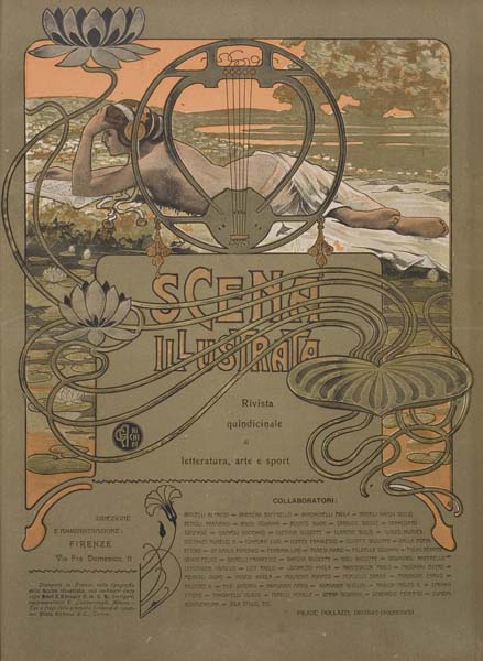 Scena Illustrata, woman lounges