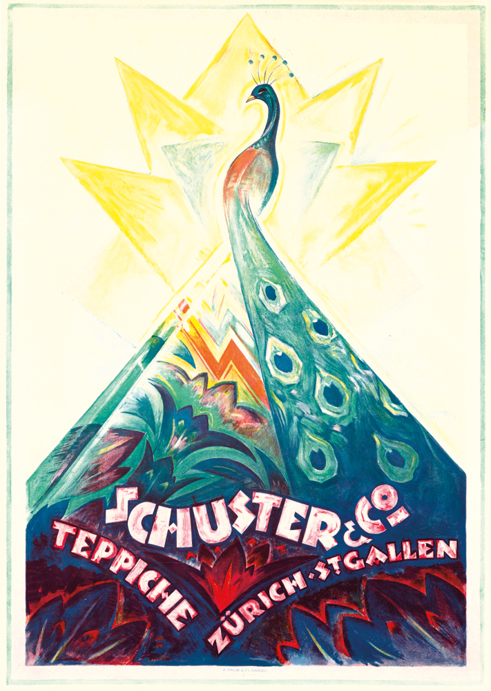 Schuster and Co, Teppiche Zurich, peacock