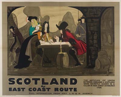 Scotland by East Coast Route, women at a table