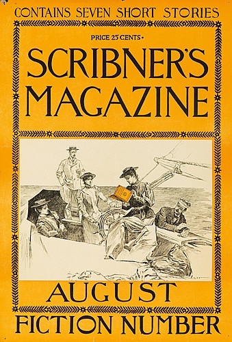 Scribner’s Magazine, August Fiction Number, yellow poster