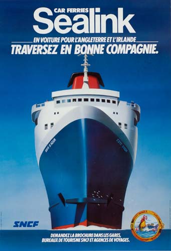 Sealink Traversez en Donne Compagnie, blue ship