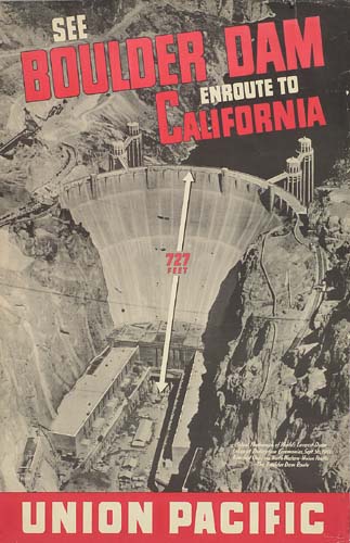 See Boulder Dam Enroute to California, Union Pacific, travel