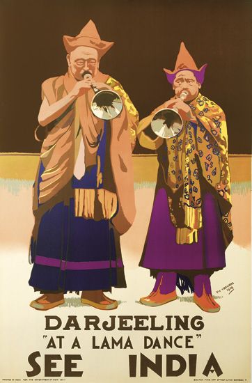 See India Darjeeling, men with horns