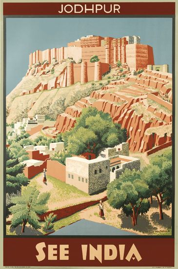 Jodhpur See India, stone buildings