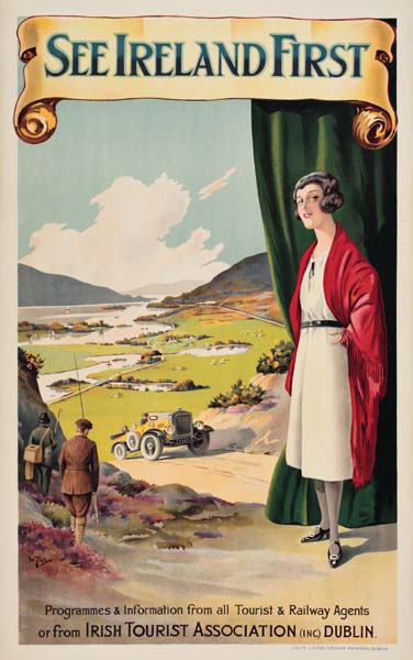 See Ireland First, woman in red cape