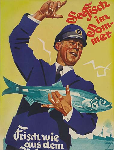 Seefische im Sommer, captain in blue