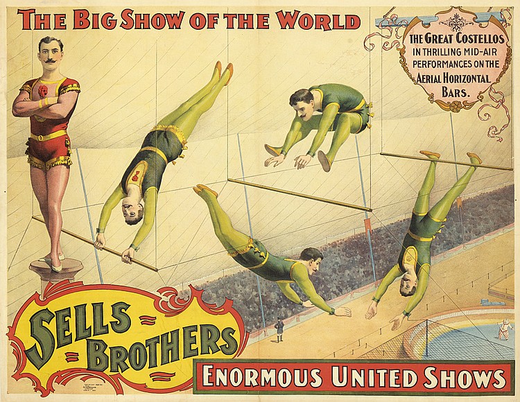 Sells Brothers Enormous United Shows, acrobats