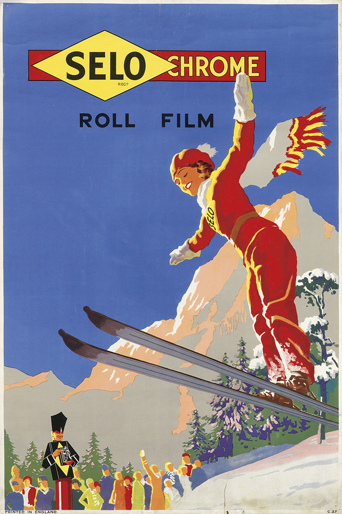 Selo Chrome Roll Film, skier in red