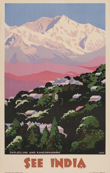 See India, mountains, Darjeeling and Kanchanjunga