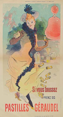 Pastilles Geraudel, woman in yellow