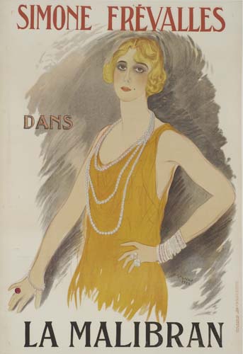 Simone Frevalles Dans La Malibran, woman in yellow