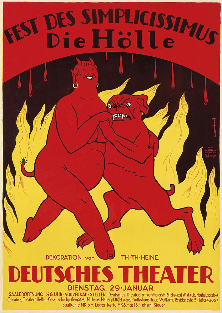 Fest Des Simplicissimus Die Hole, devil and dog