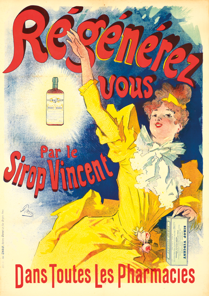 Regenerez vous Par le Sirop Vincent, woman in yellow