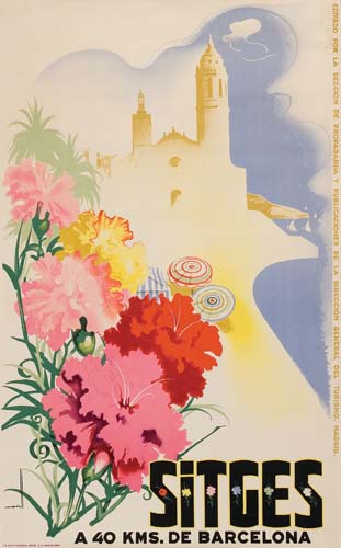 Sitges, A 40 KMS de Barcelona, flowers