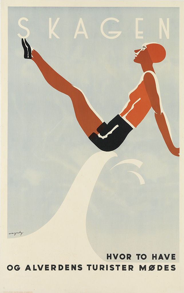 Skagen, diver in pink