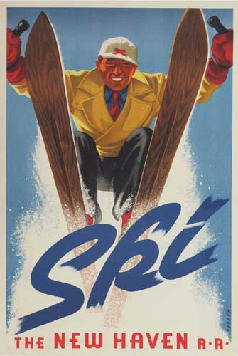 Ski The New Haven RR, skier