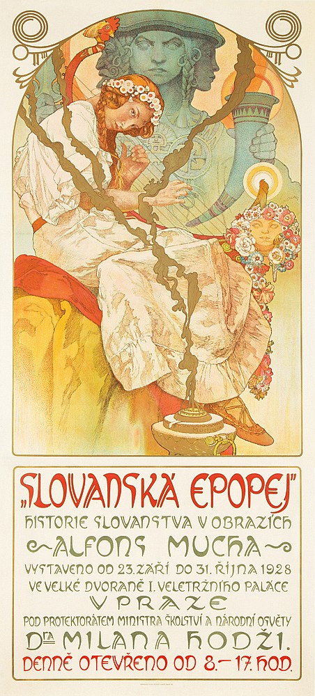 Slovanska Epopej, woman in white