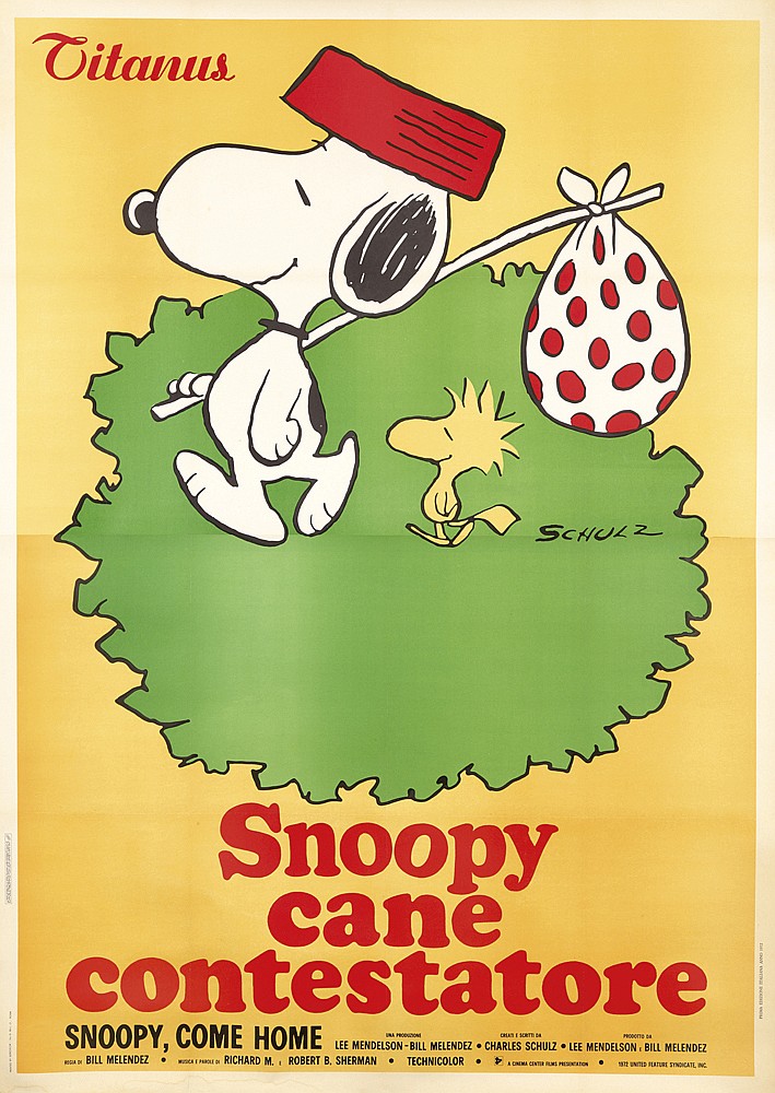 Snoopy Can Contestatore, yellow poster
