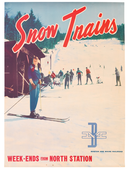 Snow Trains Week Ends, skiers