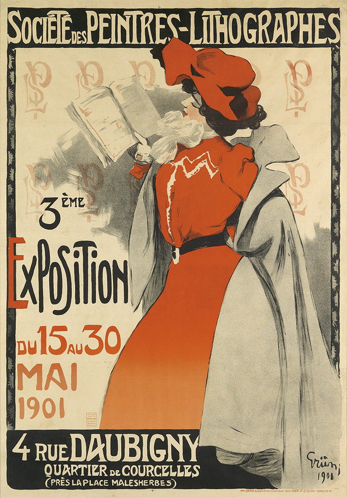 3eme Exposition, woman in red