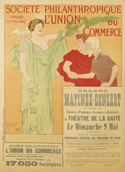 Societe Philanthropique L’Union du Commerce, woman in green