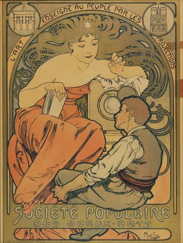 L’Art Enseigne Au Peuple Par Les Projections, woman in red