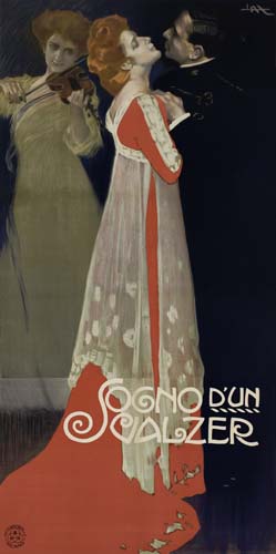 Sogno D’Un Valzer, long black poster