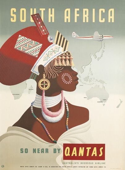 South Africa, So Near By Quantas, tribal woman