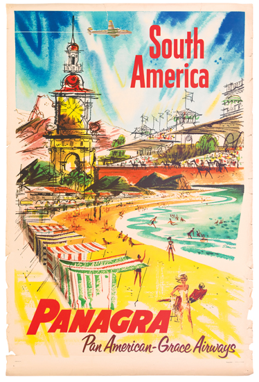 South America, Panagra, Pan American Grace Airways, beach