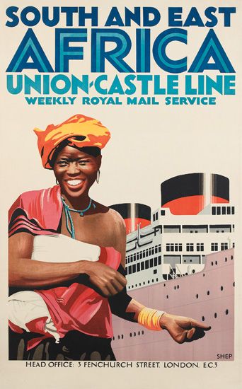 South and East Africa, Union Castle Line, white ship