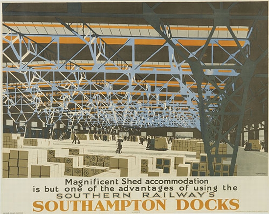 Southampton Docks, Southern Railways, rafters