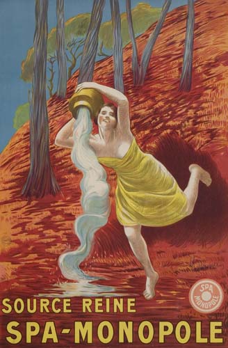 Source Reine Spa Monopole, woman in yellow