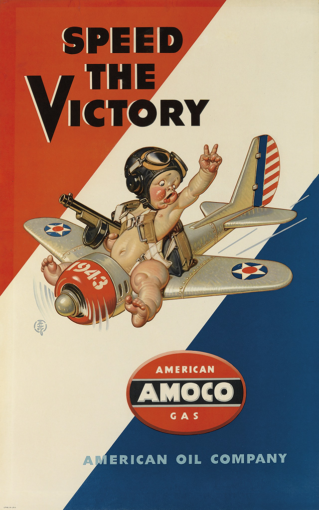 Speed the Victory, Amoco, baby in a plane
