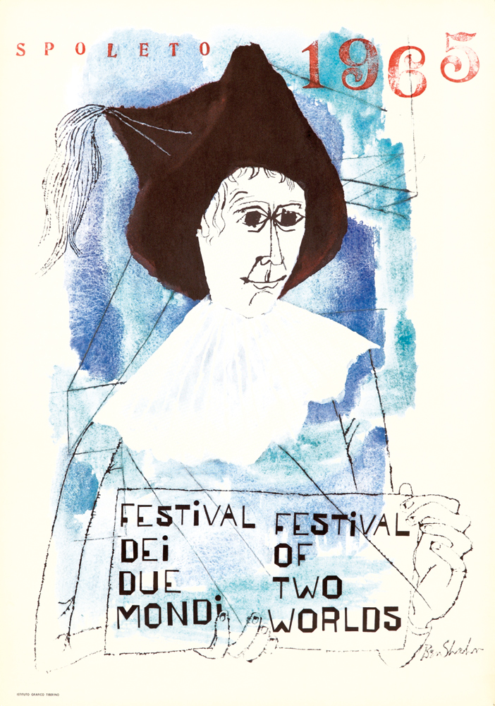 Spoleto 1965, blue poster, Festival