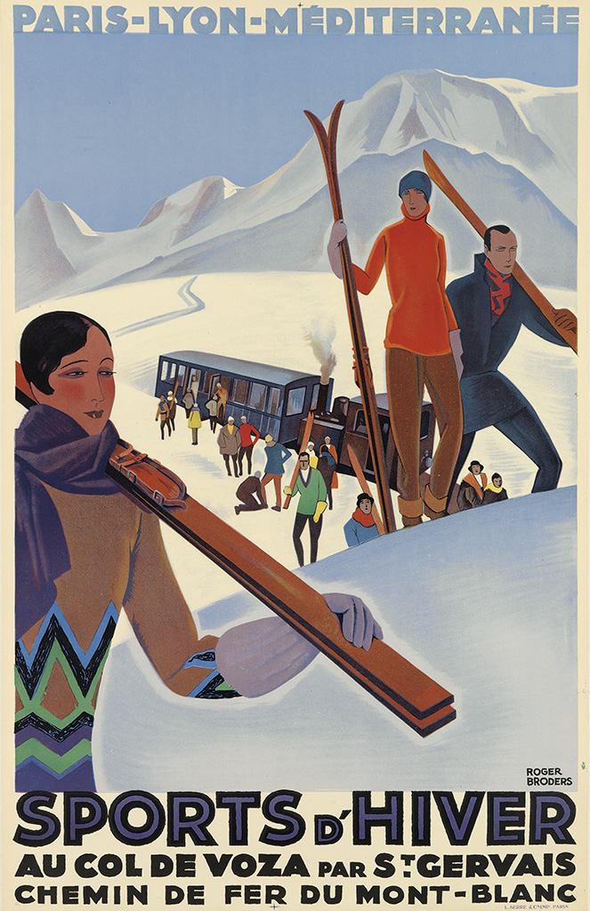 Sports D’Hiver, skiers, Au Col de Voza