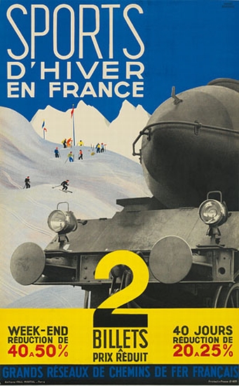 Sports D’Hiver en France, 2 Billets a Prix Reduit, train