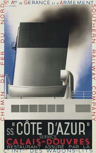 SS Cote D’Azur, Calais-Douvres, white and black ship