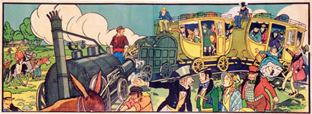 Yellow coaches, long poster