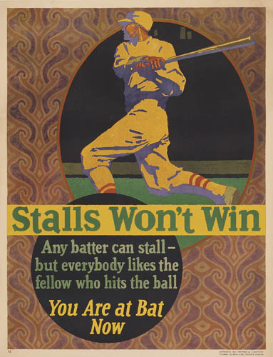 Stalls Won’t Win, You Are at Bat Now, batter in yellow