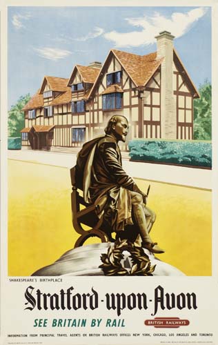 Stratford Upon Avon, statue of a man