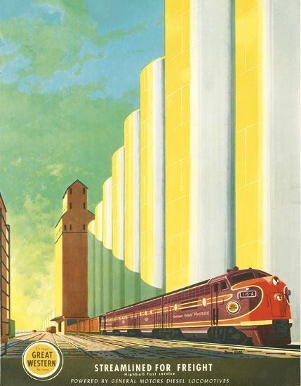 Streamlined For Freight, yellow building