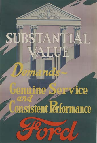 Substantial Value Ford, purple poster